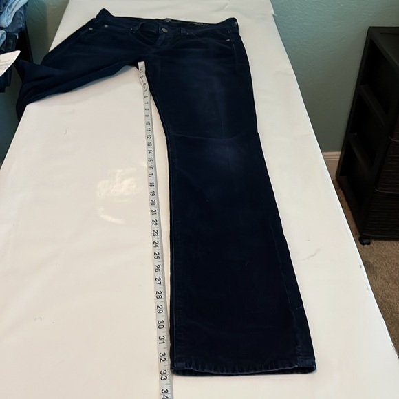7 For All Mankind Corduroy Straight Leg Mid Rise Size 28 - Picture 7 of 16